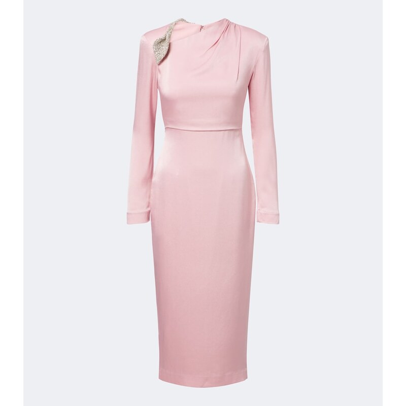 Rachel Gilbert Oryx embellished crÃªpe satin cocktail dress