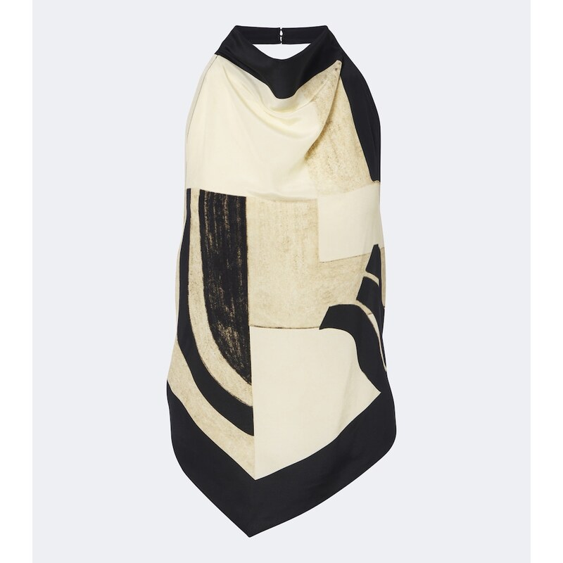 SIR Sona printed silk top