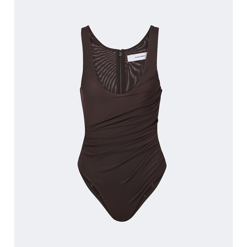 Alex Perry Gathered mesh bodysuit