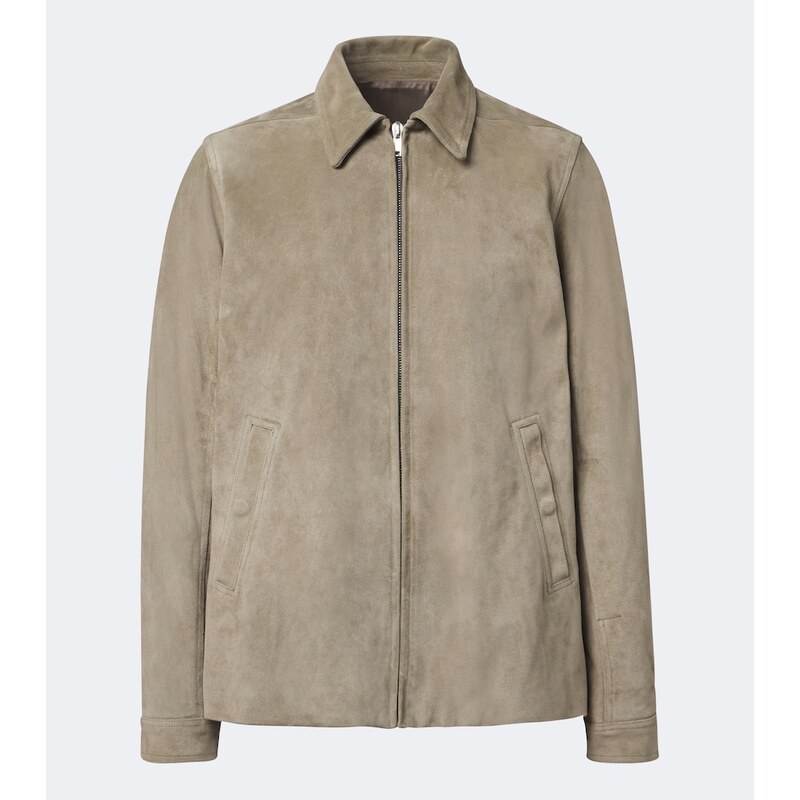 Rick Owens Brad kožená bunda v barvě Drk Pearl