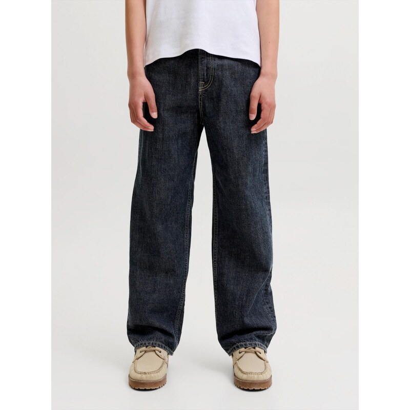 Jack & Jones Junior Džíny JJIAlex JJOriginal marine modrá