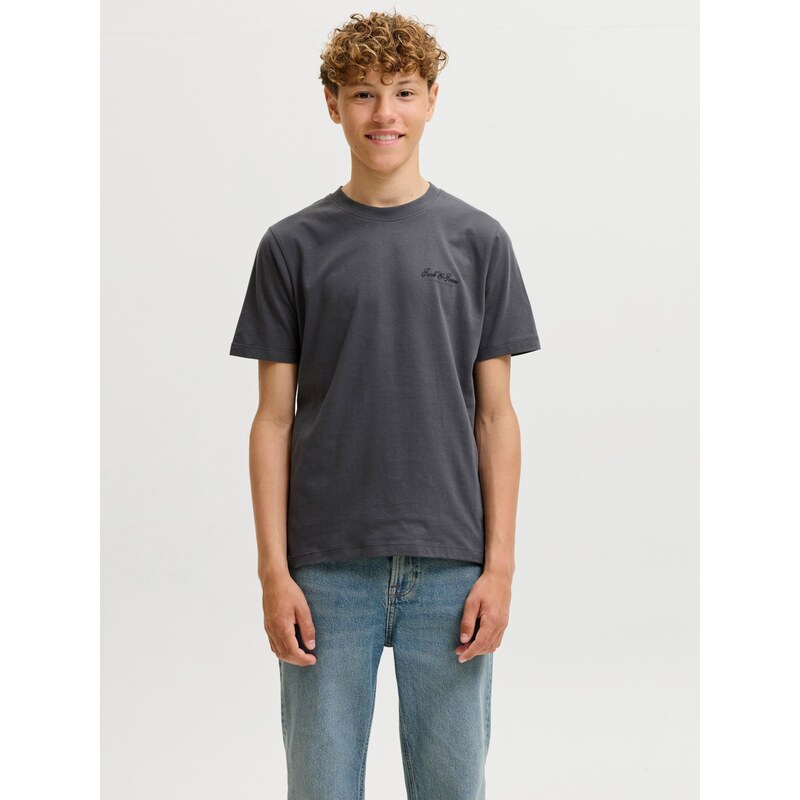Jack & Jones Junior Tričko JJEARCHIVE tmavě šedá