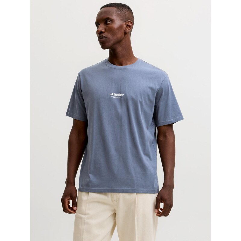 JACK & JONES Tričko JJESoho kouřově šedá / bílá