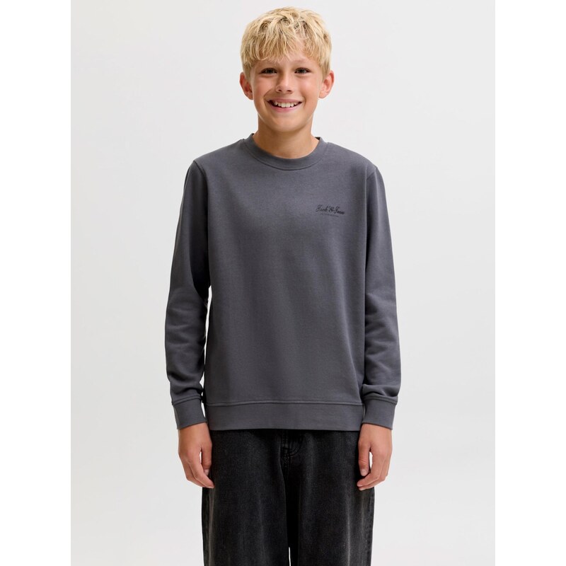 Jack & Jones Junior Mikina tmavě šedá