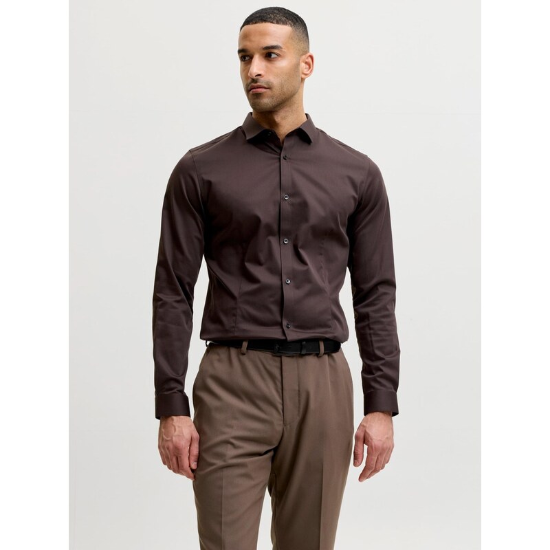 Jack & Jones Premium Košile JJPRPARMA tmavě hnědá