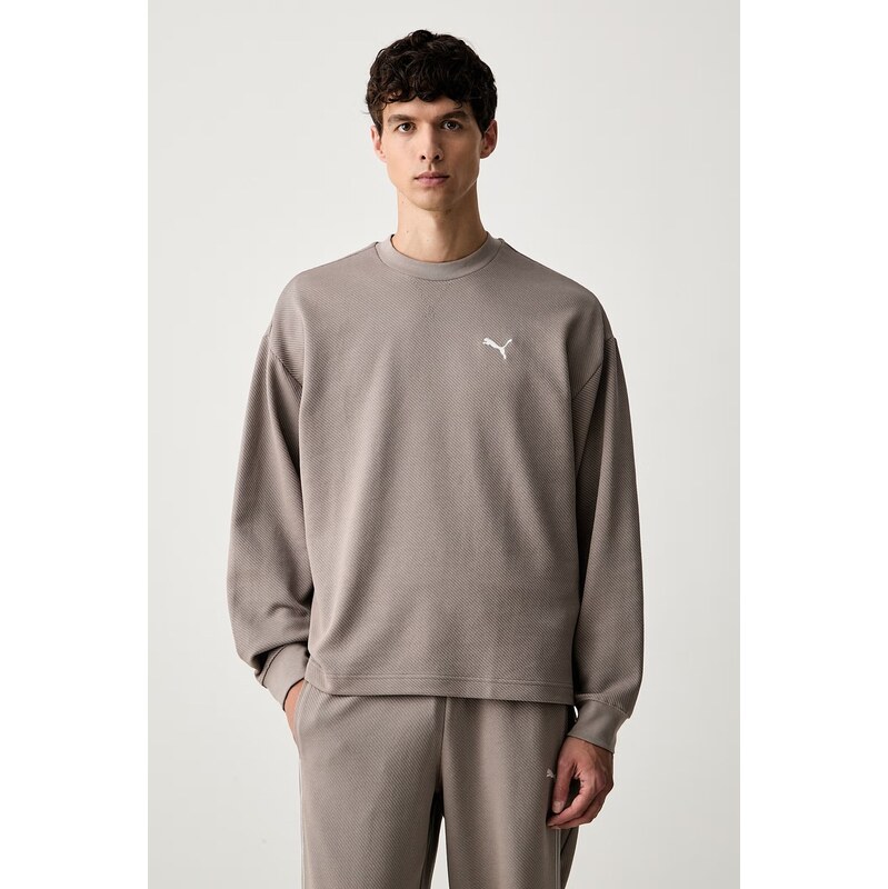 Puma mikina pánská s bavlnou Essentials Elevated