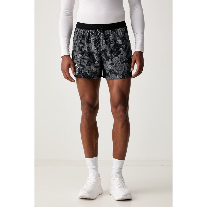 Asics sportovní šortky pánské FUJITRAIL ALL OVER PRINT 5IN SHORT