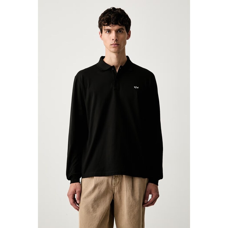 Paul&Shark tričko s dlouhým rukávem pánské bavlněné Knitwear