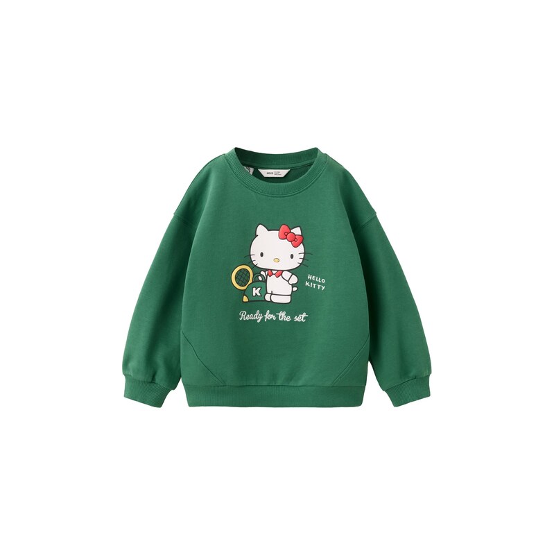 MANGO KIDS Mikina HKBOW zelená / červená / černá / bílá