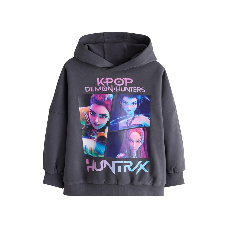 Next Mikina K-Pop Demon Hunters modrá / světlemodrá / tmavě šedá