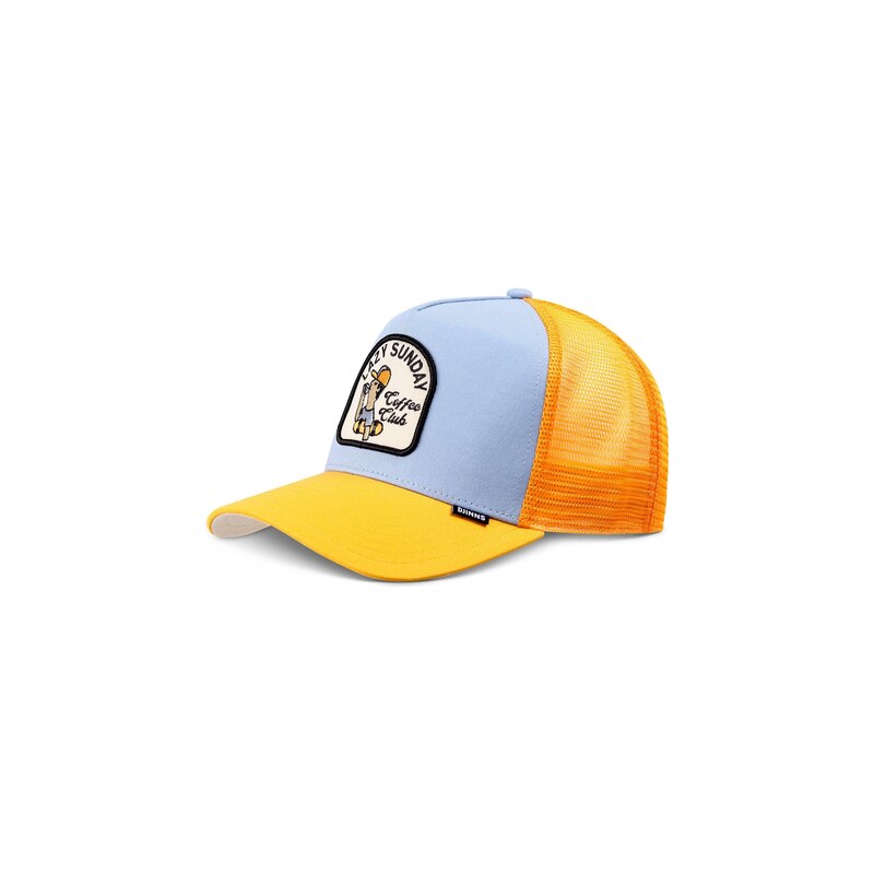 DJINNS Kšiltovka Hft Skaterboy světlemodrá / tmavě žlutá / černá