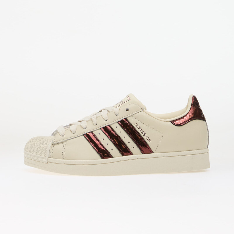 adidas Originals adidas Superstar II Off White/ Maroon/ Gold Met