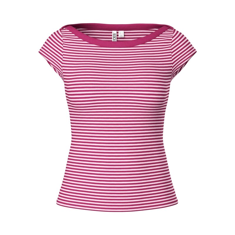 PIECES Tričko PCSof magenta / offwhite