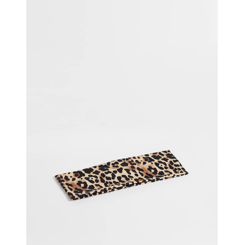 JJXX jersey headband in leopard print-Neutral