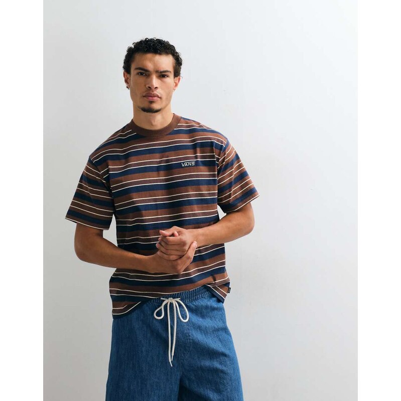 Vans Pismo knit t-shirt in multi stripe