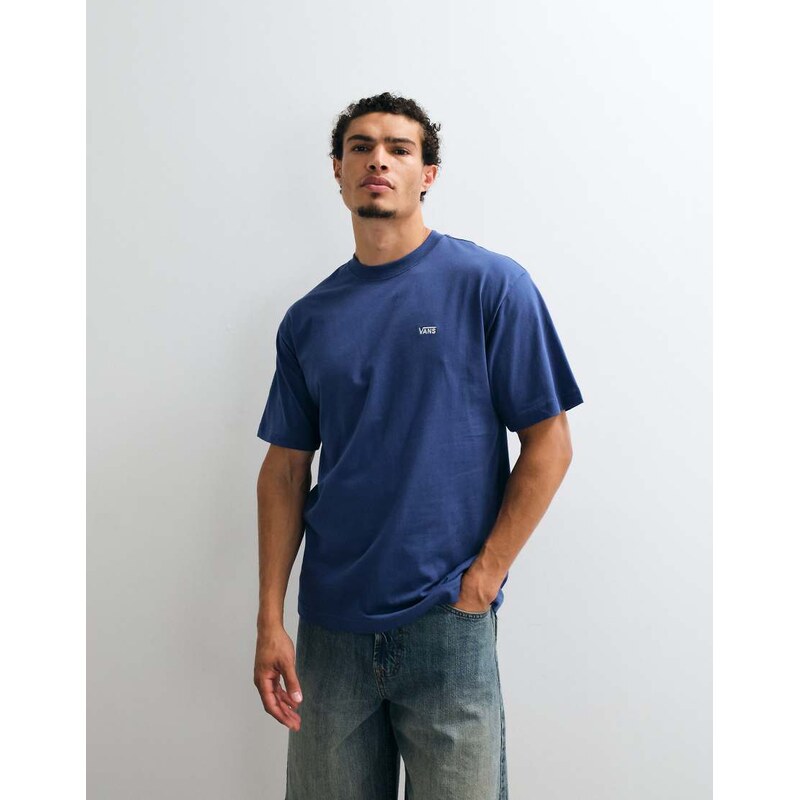 Vans Left Chest II loose t-shirt in navy