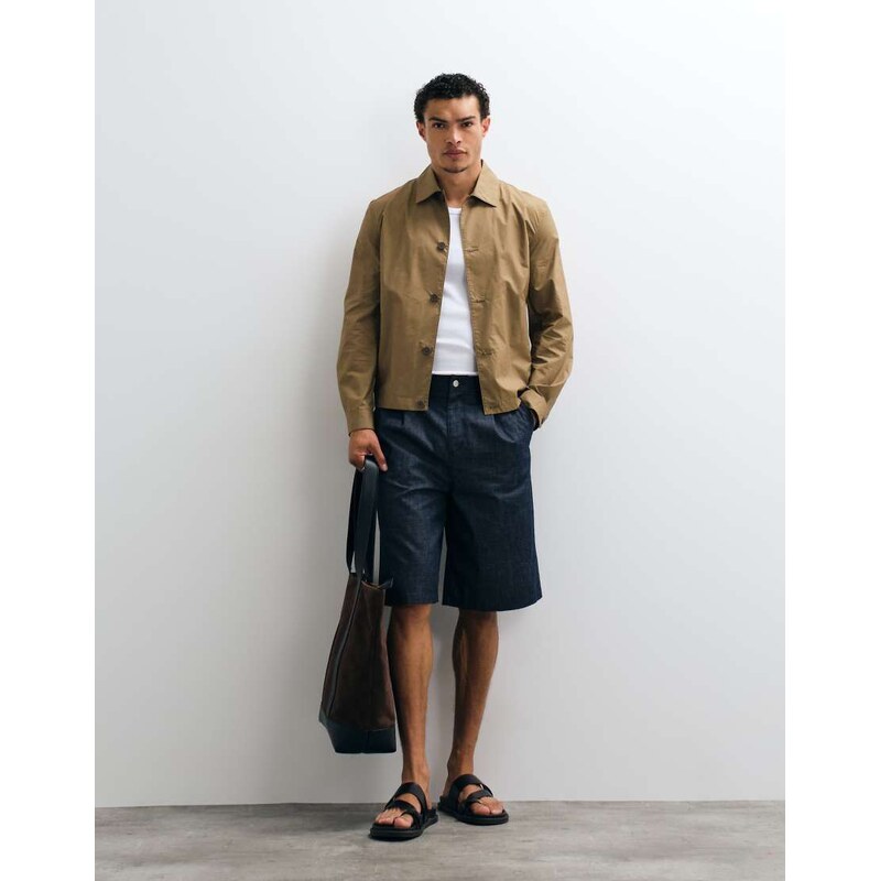Mango short jacket in brown