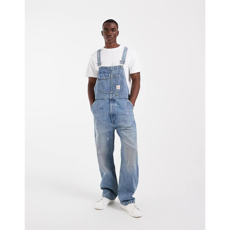 Levis loose overalls in light blue