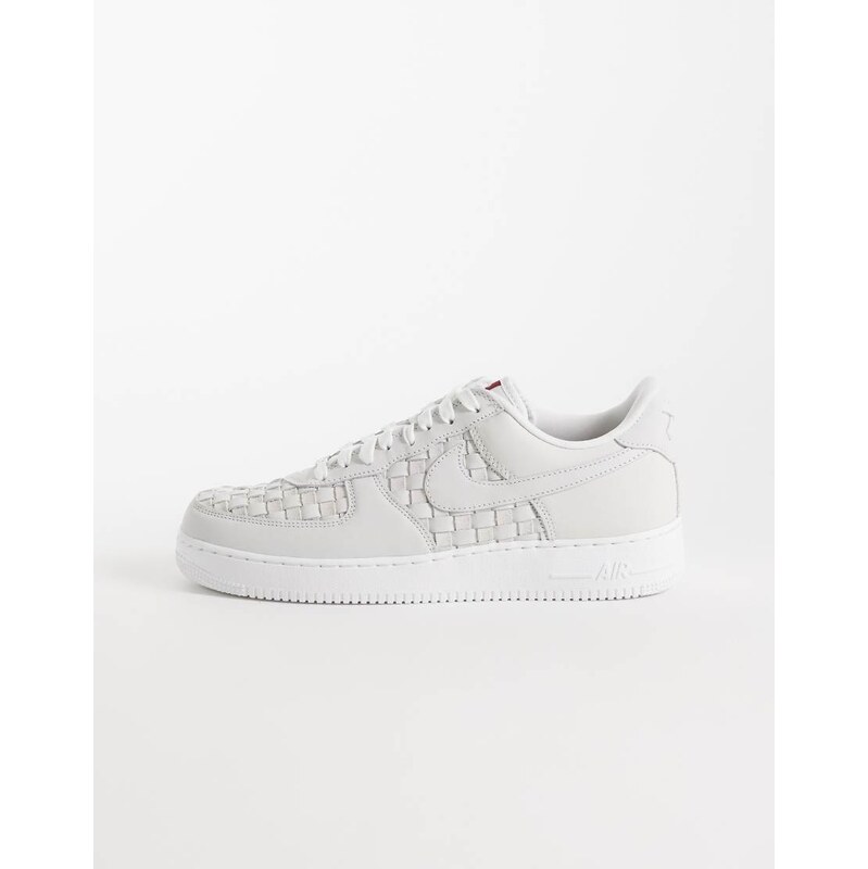 Nike Air Force 1 Low Retro woven suede trainers in off white