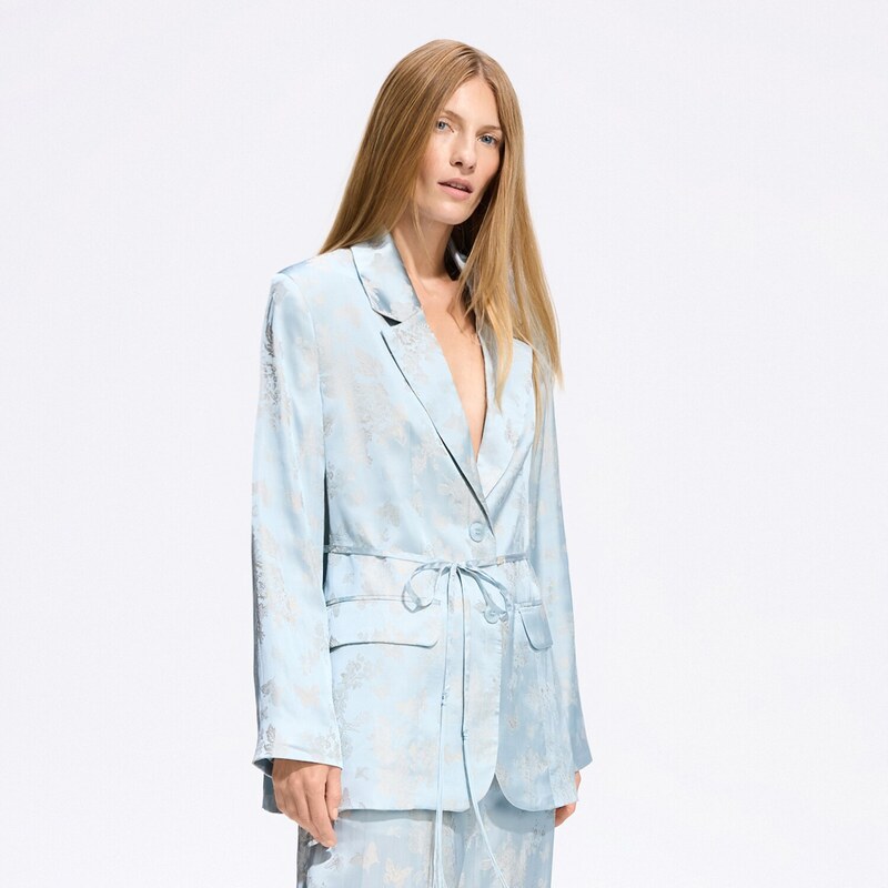 Reserved - LADIES` BLAZER - světle modrá