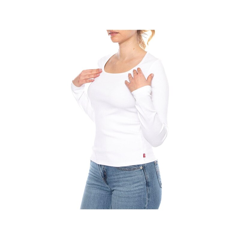 LEVIS  Tričko ESSENTIAL bílá