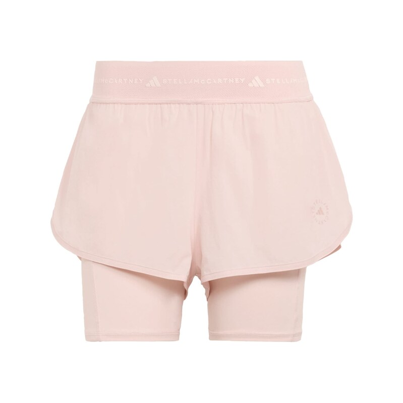 ADIDAS BY STELLA MCCARTNEY Sportovní kalhoty růžová / bílá