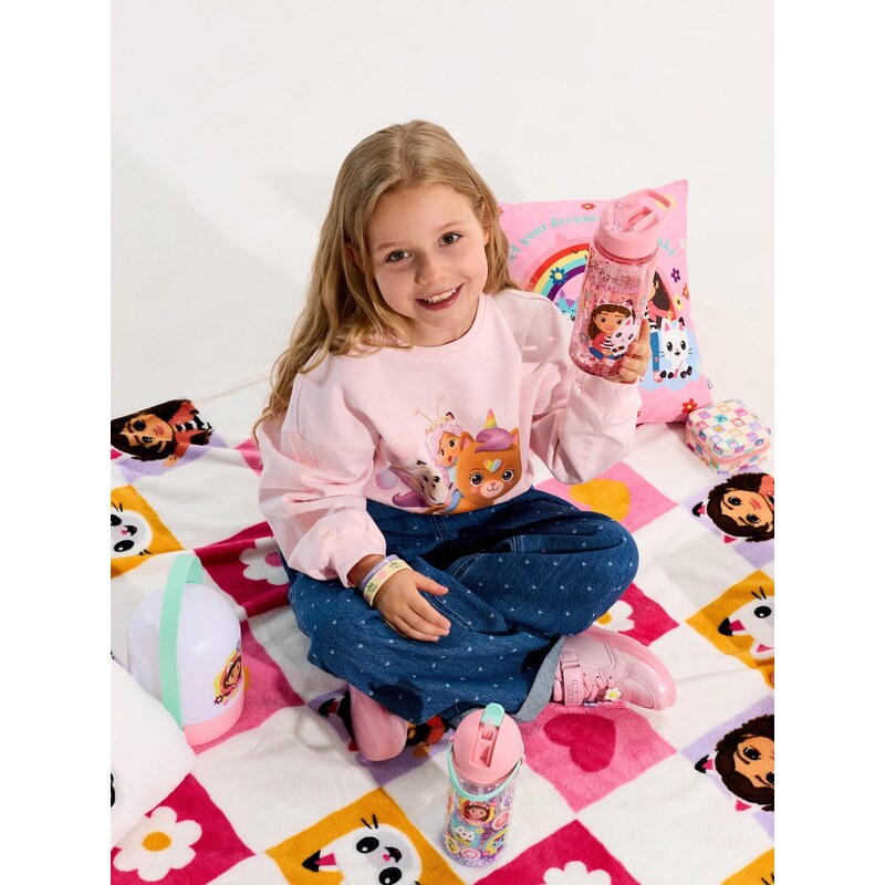 Sinsay - Dětská deka Gabbys Dollhouse - bílá