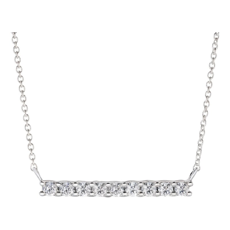 Tiami Přívěsek z bílého zlata s diamanty Pure Line 9