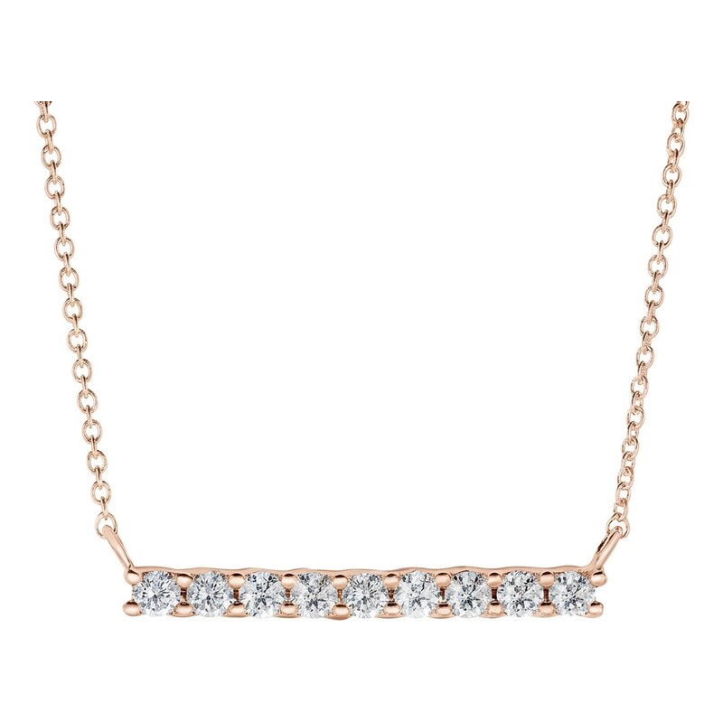 Tiami Přívěsek z růžového zlata s diamanty Pure Line 9