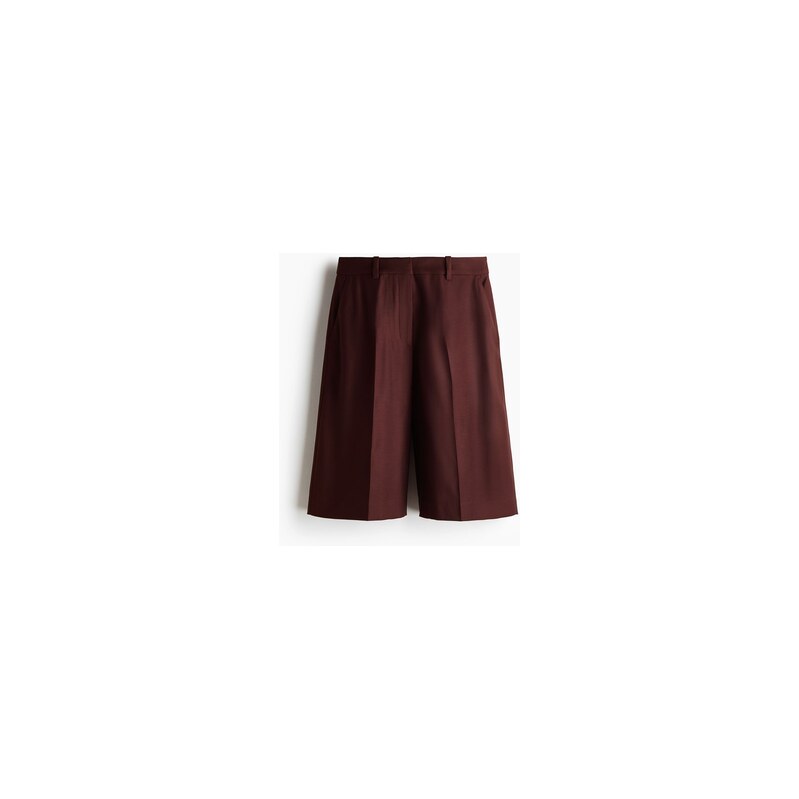 H&M - Elegantní bermudy - Hnědá