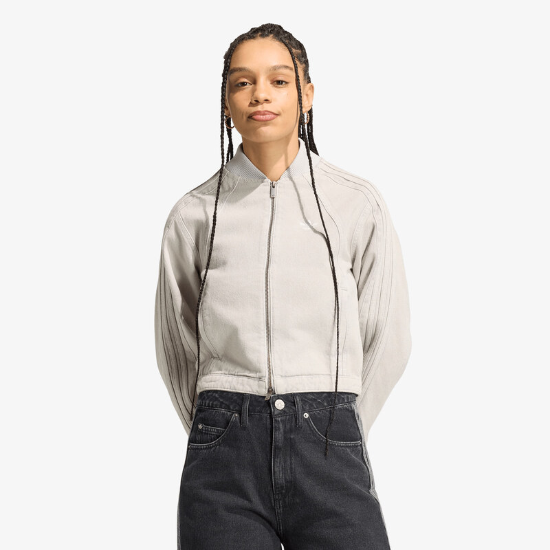 adidas Originals Bunda adidas SST 2.0 Denim Tracktop Clear Grey