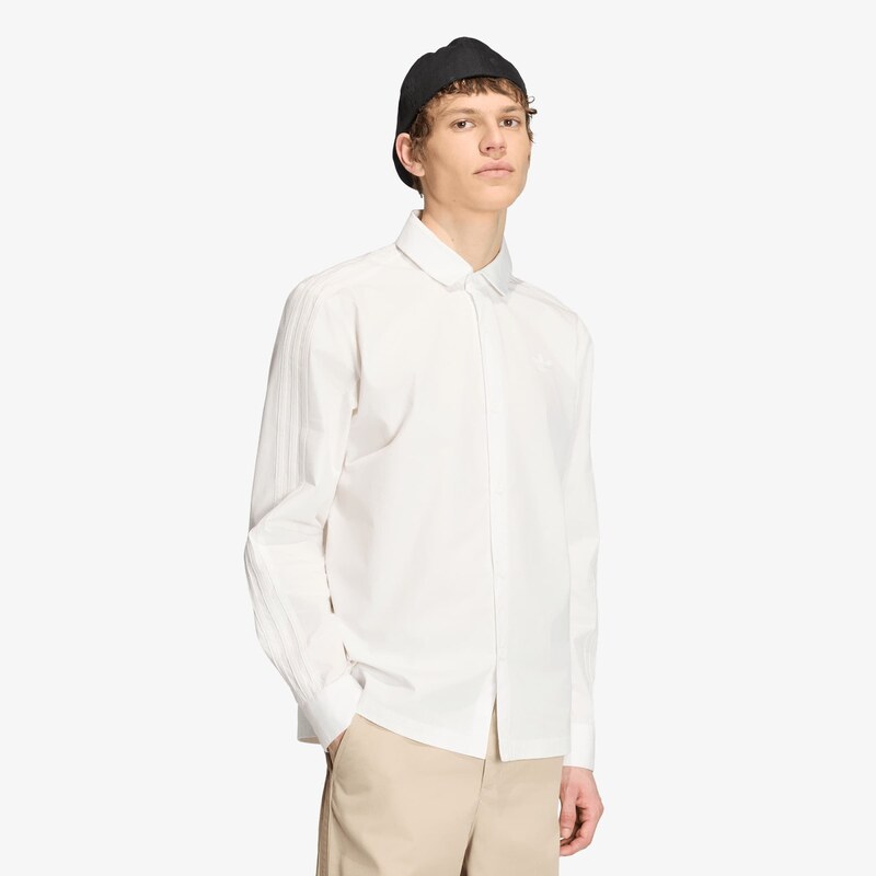 adidas Originals Košile adidas 3 Stripes Button Up Shirt Cloud
