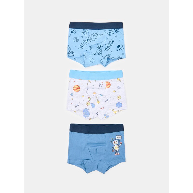 Sinsay - Bavlněné boxerky s vesmírným motivem 3 pack -