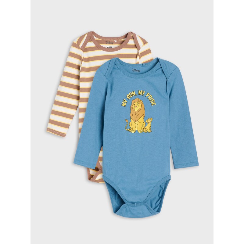 Sinsay - Bavlněné body Lion King 2 pack - mid blue