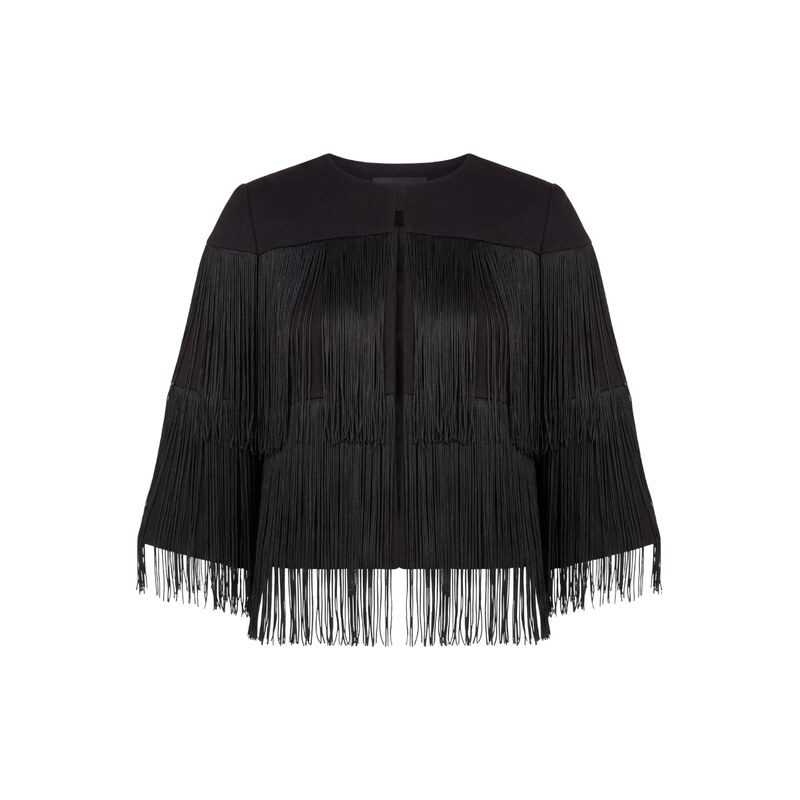 GAUDI Fringed Black sako