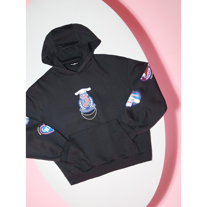 Sinsay - Mikina s potiskem Cinnamoroll - šedá