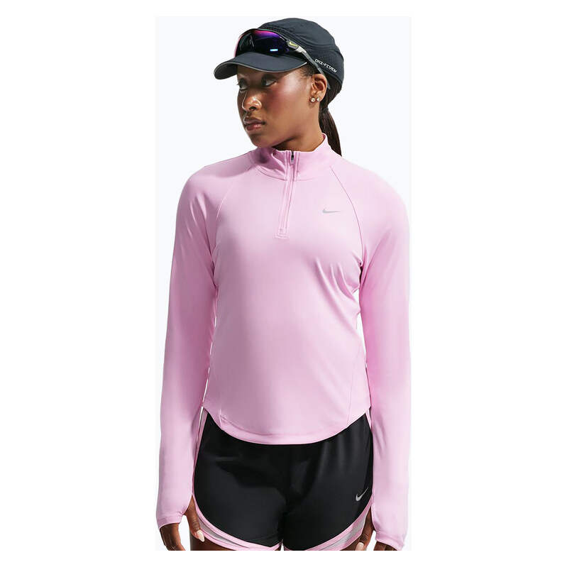 Dámská běžecká mikina Nike Tempo Dri-Fit 1/4 Zip pink rise