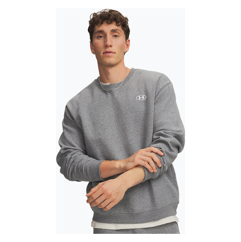 Pánská mikina Under Armour Rival Fleece Crew castlerock light