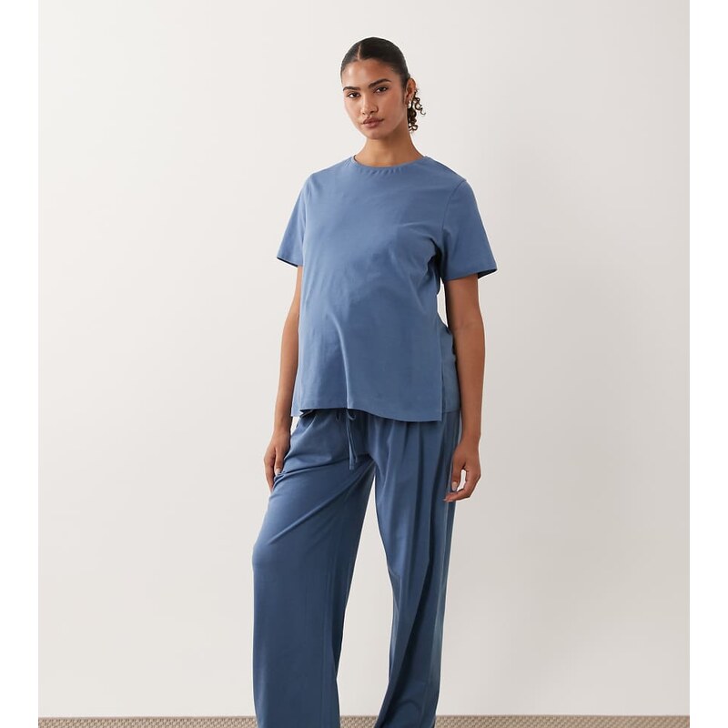 ASOS Maternity ASOS DESIGN Maternity mix & match cotton pyjama