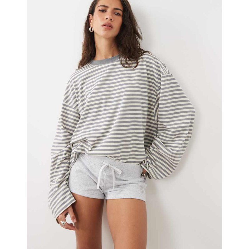 Cotton On micro fleece sweatshort in grey marle