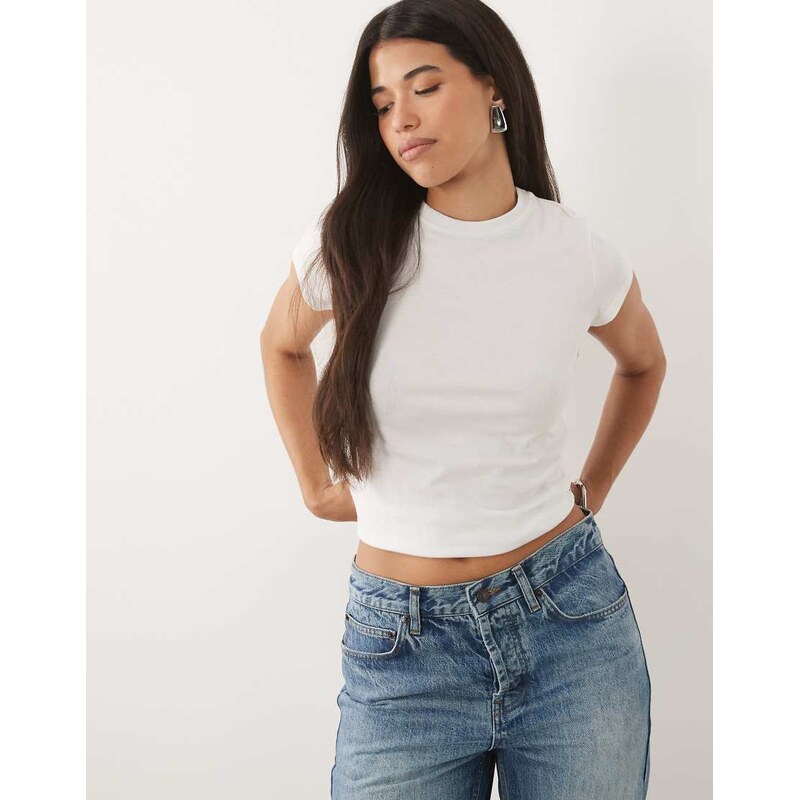 Motel clio basic t-shirt in white