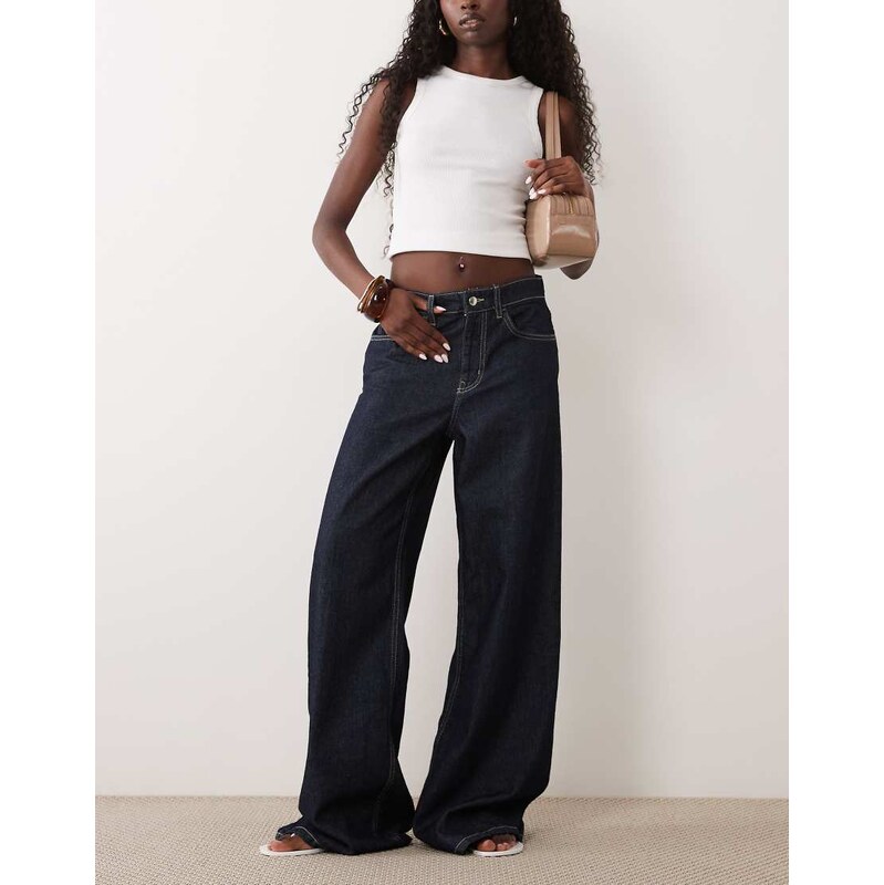 Mango flared jean in indigo-Blue