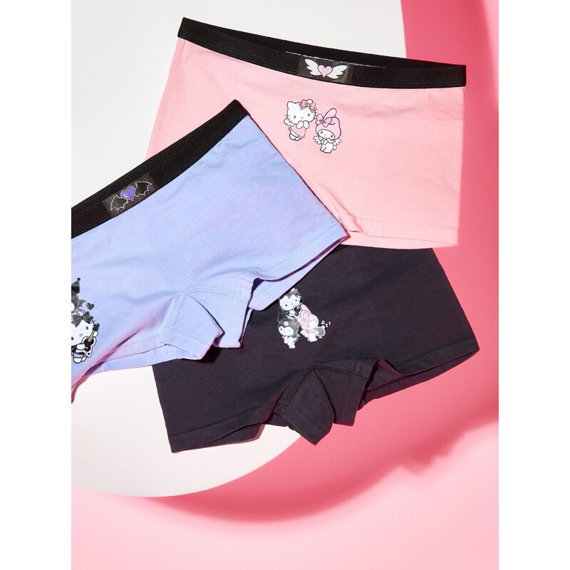 Sinsay - Bavlněné boxerky s potiskem 3 pack Hello Kitty and