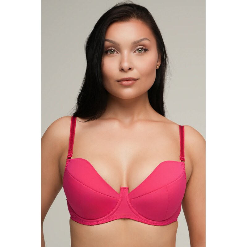 Ava Lingerie push-up podprsenka Fuchsia