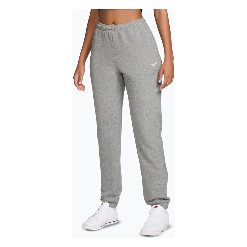 Dámské kalhoty Nike Studio Fleece dark grey heather/Sail