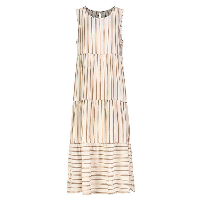 Šaty Sublevel Beige/ Weiß 4389097