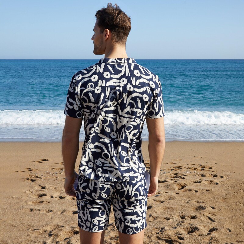 Košile Threadbare Navy 8785986