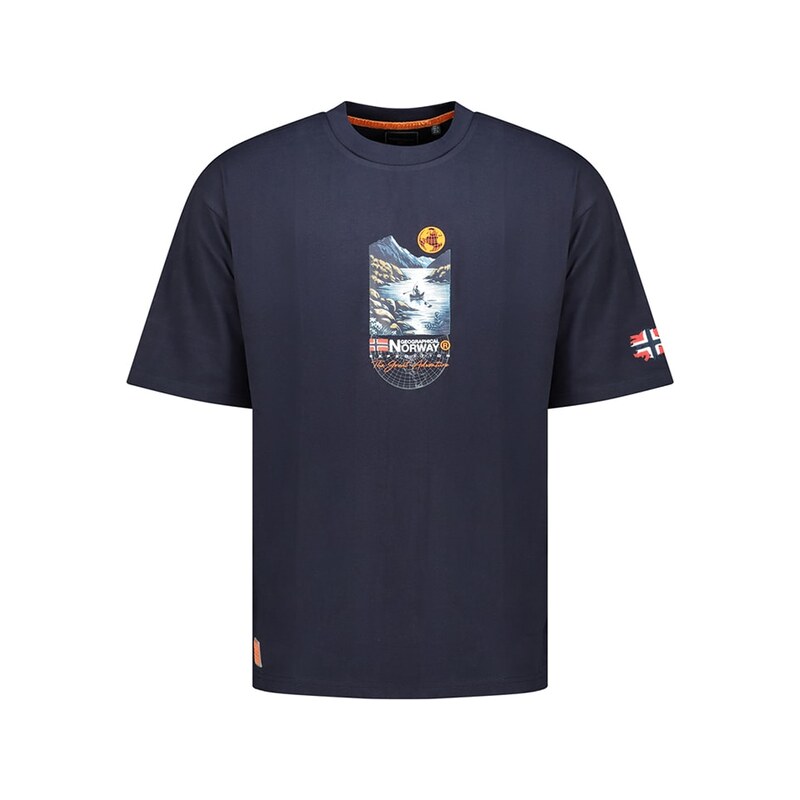 Tričko Geographical Norway Dunkelblau 6494589