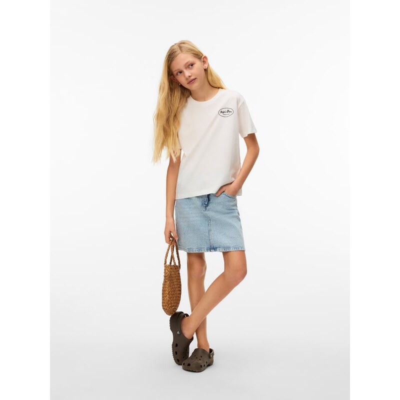 Tričko Vero Moda Girl Creme 8231993
