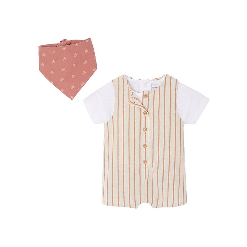 Tričko vertbaudet Beige/ Weiß/ Rot 9286700